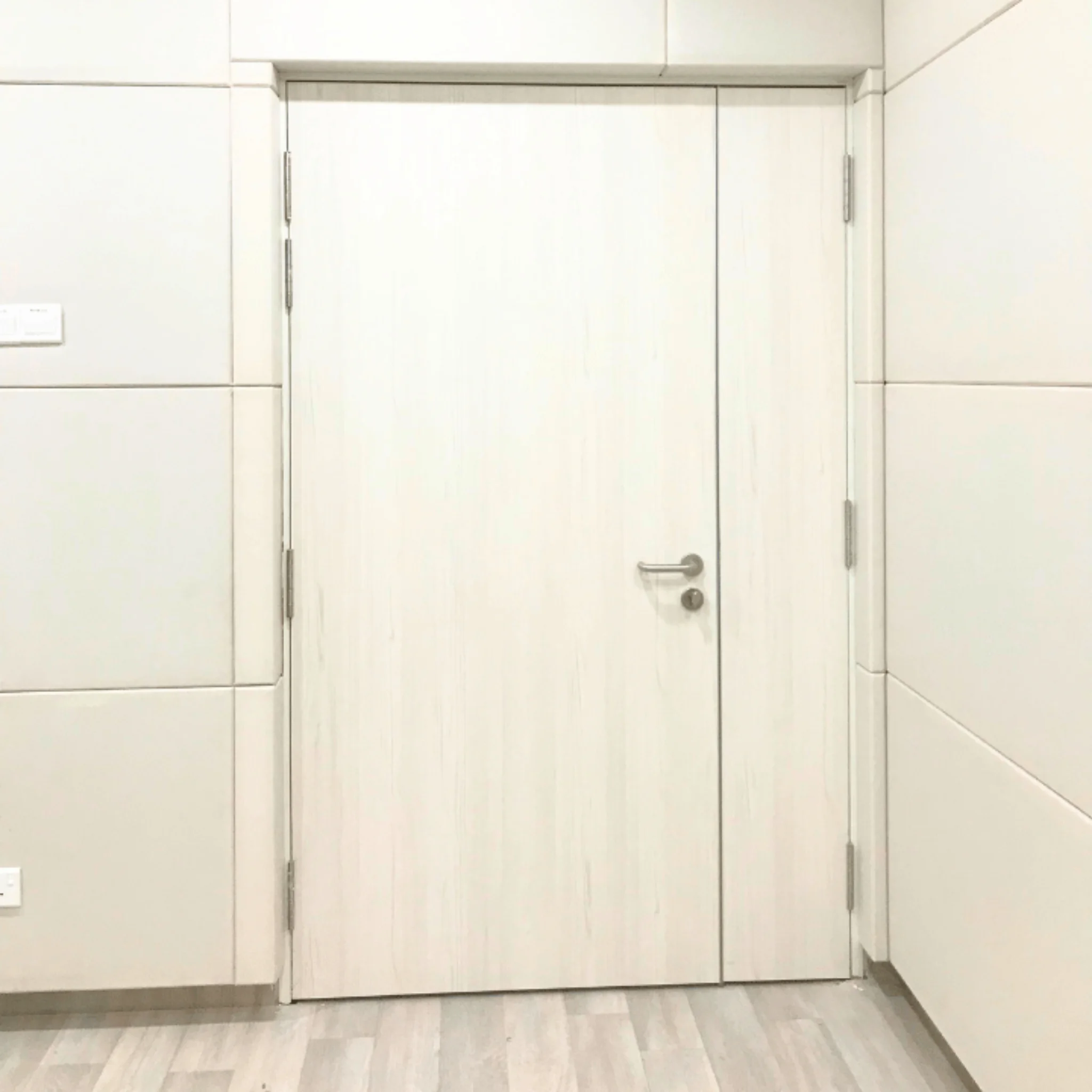 Precision acoustic door lock and perimeter seal fitting installation